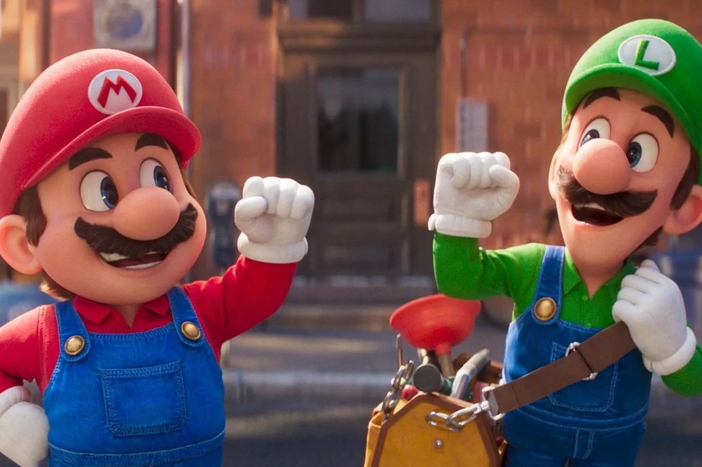 Mario e Luigi in una scena del film