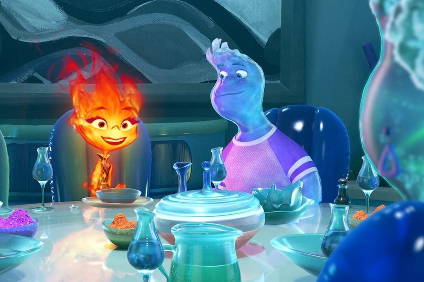 Ember e Wade a cena dalla famiglia di Wade