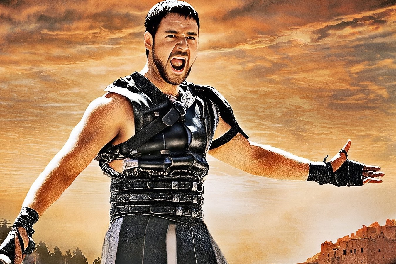 Russel Crow in "Il Gladiatore"